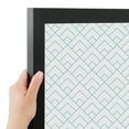 thumbnail image 4 of PinPix 32x24 Custom Cork Bulletin Board Peaks Modern Pattern White Aqua Poster Board Has a Fabric Style Canvas Finish, Framed in Peaks Modern Pattern White Aqua, by ArtToFrames (PinPix-1791), 4 of 6