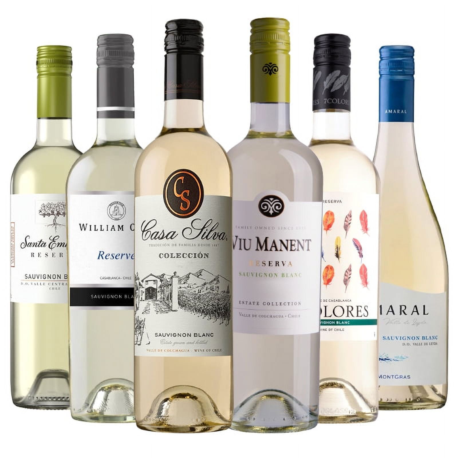 6 Vinos Mix Plus Reserva Sauvignon Blanc, 750 Ml