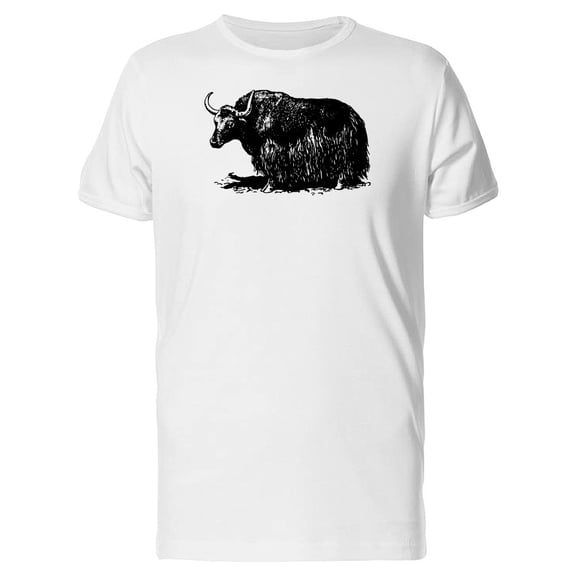 Yak, Bos Grunniens Sketch Tee Men's -Image by Shutterstock