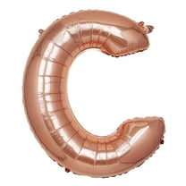 BalsaCircle 40" Rose Gold Letter C Mylar Foil Plain Balloon Wedding Event Birthday Party