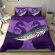 thumbnail image 3 of Juego de cama Maori Manaia Ballenas Dioses del Mar, Violeta, 3 of 6