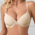 thumbnail image 6 of SwiftWear Women's Underwire Bra Lace Trim Push Up T-Shirt Bra for Everyday Lift, Comfort & Support, 6 of 7