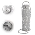 thumbnail image 5 of Bling Water Bottle Silver Rhinestone Glitter Bottle with Chain 500ml, 5 of 5