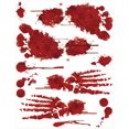 thumbnail image 1 of Halloween Window Sticker DIY Skeleton Handprint Window Cling Wall Sticker, 1 of 9