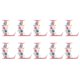 thumbnail image 5 of Injueey 10 piezas de parches de alfabeto con apliques térmicos de flores para ropa Type10 NO10, 5 of 6