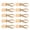 Gold, variant on BOKYAN 10 Sets Zinc Alloy Rope End Snap Hooks 8mm Hanging Bell Fasteners with Screws - Silver