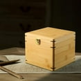 thumbnail image 6 of yuksok Bamboo Packaging Box Natural Wood Memorial Box for Gift,jewely,Other Treasures S, 6 of 9
