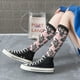 thumbnail image 5 of Fotbe Black Snake Calcetas Divertidas Estampadas para Hombre y Mujer, Calcetas de Algodón hasta la Rodilla para Caminar, Correr, Enfermería y Embarazo, 5 of 6