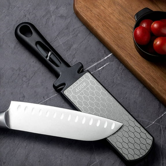 100Fens Multifunctional Diamond Tungsten Steel Ceramic Sharpener - Double Sided Stone - Outdoor Field Knife Sharpener - Pointed Tools Micro Sharpener - Lightweight, Compact, Handheld