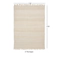 thumbnail image 3 of Contemporary Home Living 1.75' x 2.75' Reversible Handwoven Solid Area Throw Rug - Brown and Cream, 3 of 8
