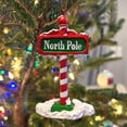 thumbnail image 7 of Tree Buddees The North Pole Sign Covered in Snow Christmas Tree Ornaments, 7 of 7