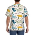 thumbnail image 2 of Rocae Childish Dinosaur for Men's Moisture-Wicking Crew Tee - T-Shirt for Sports, Outdoor Activities, and Casual WearLarge, 2 of 9