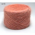 thumbnail image 1 of Nvzi Hilo de lana suave y brillante de 200 g, variedad variada para manualidades, mezcla súper suave y esponjosa para tejer y hacer crochet, color naranja y rosa claro, 1 of 3