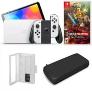 Nintendo Switch OLED in White with Zelda:Hyrule and Accessories
