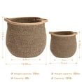 thumbnail image 3 of TOBILI Cotton Linen Laundry Basket Set for bathroom 2 pics, 3 of 7