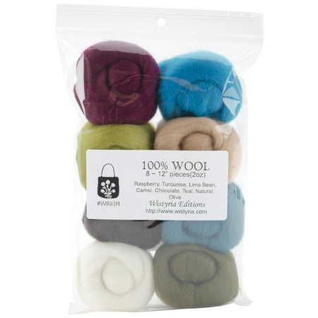UPC: 0893812001774 | Wistyria Editions Wool Roving 15  .25oz 8/Pkg-Chic