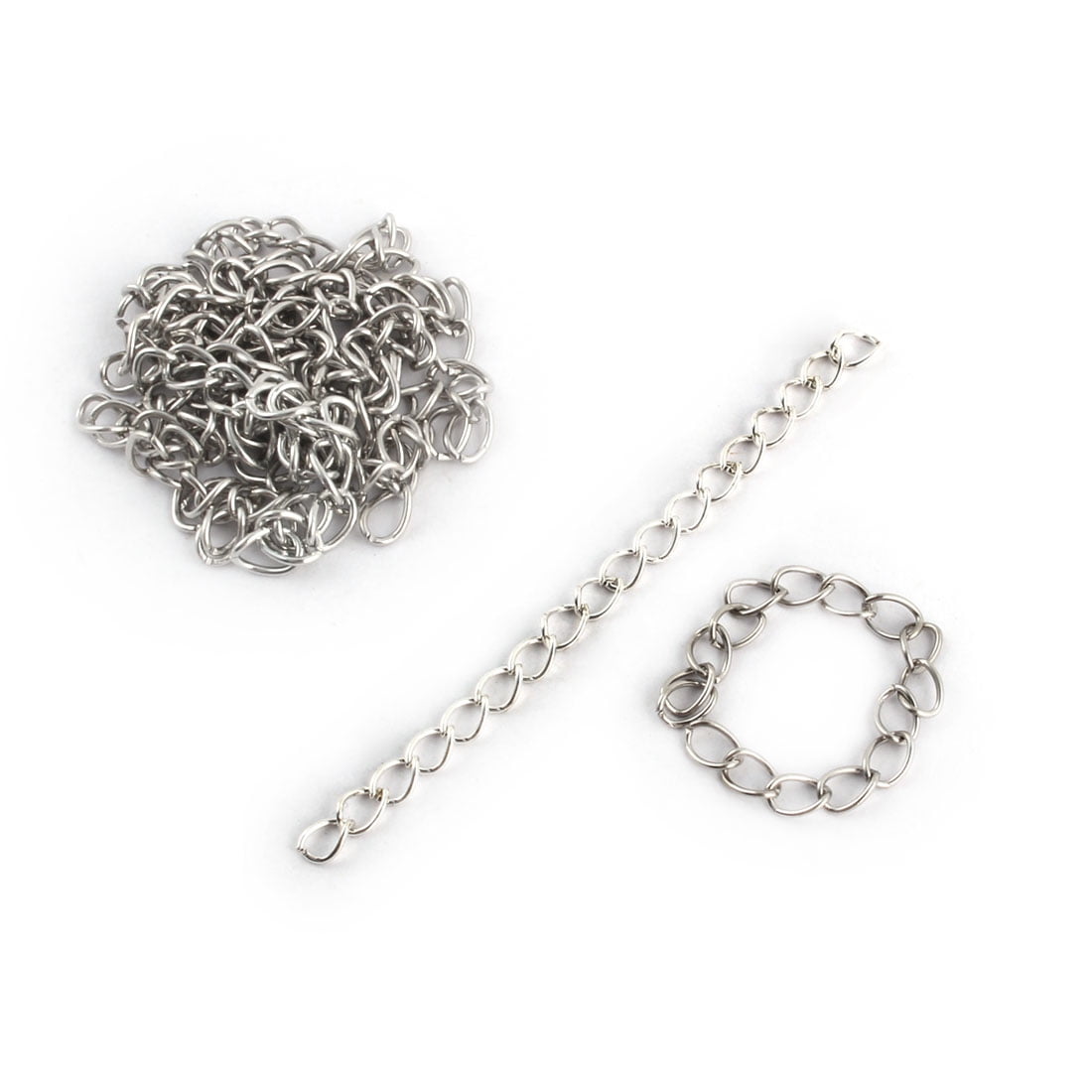 Jewelry Diy Metal Necklace Bracelet Extender Chain Link Silver Tone Jewelry Diy Metal Necklace Bracelet Extender Chain Link Silver Tone 10 Pcs