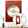 thumbnail image 3 of Designart "Semi-Sweet Artistry I" Abstract Collages Mirror Wall Decor - Modern Red Abstract Mirror Wall Art For Entryway - 40" x 30" Inch, 3 of 5