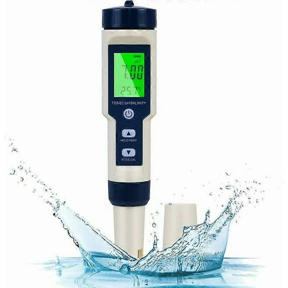 Swimming Pool Salt Tester and pH Meter, Hofun Digital Salinity Meter and pH Tester for Swimming Pool Salt Water and Drinking Water free delivery