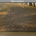 thumbnail image 6 of Ambesonne Nature Place Mats Set of 4, Walkway at Canal Misty, Standard Size, Orange Brown, 6 of 6