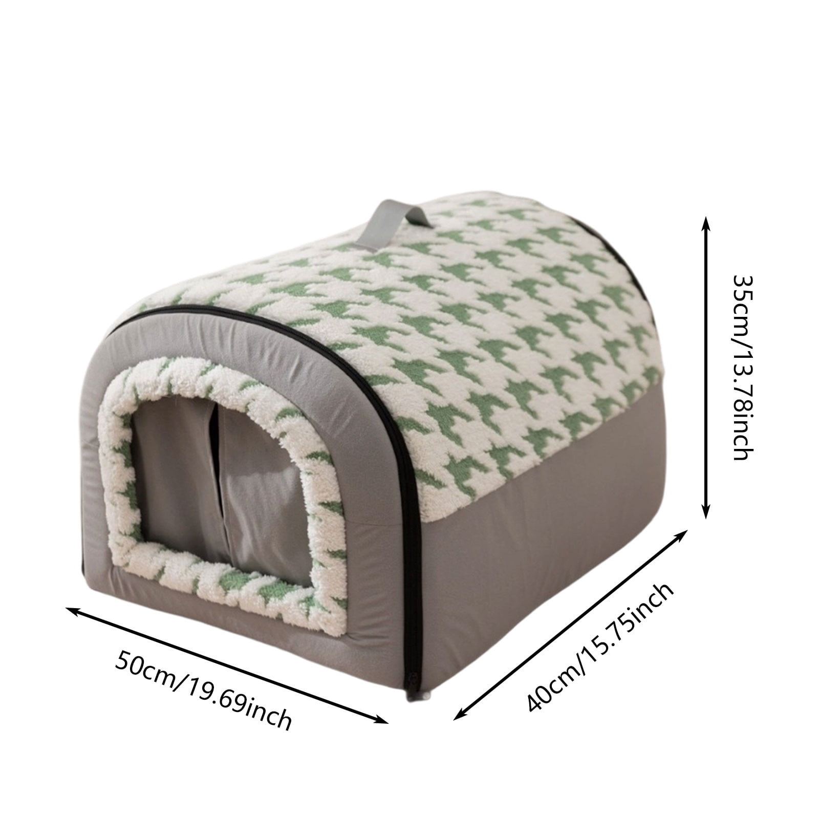 Style Warm Deep Sleeping Cat Orthopedic Bed With Removable Washable Cushion Enclosed Indoor Tent Seasons Universal Cat