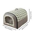 thumbnail image 2 of Orthopedic Cat Bed with Removable Cushion - Warm Deep Sleeping Indoor Tent for All Seasons - for, 2 of 6