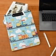 thumbnail image 5 of FORMRS A4 Clipboard Folder with Pen Holder Horizontal Foldable School Office Binder, Cartoon Train Pattern, 5 of 9