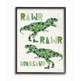 thumbnail image 2 of The Kids Room by Stupell Rawr Blue Green Dinosaur Kids Word Design Framed Wall Art by Daphne Polselli, 2 of 5