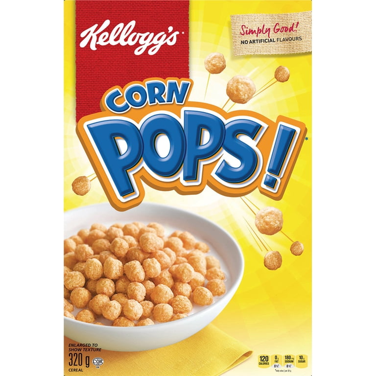 Kellogg's Corn Pops Cereal 320g/11.3 oz., {Imported from Canada