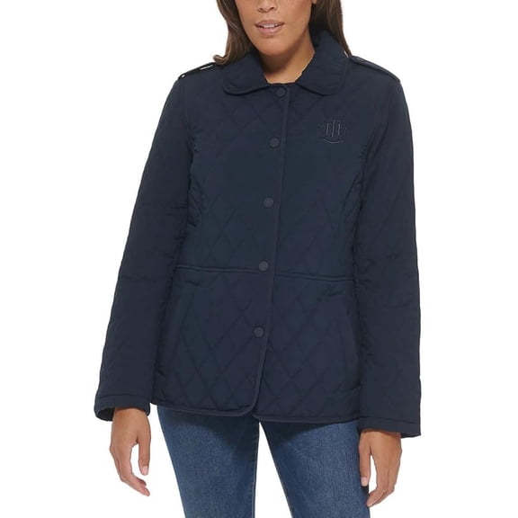 Tommy Hilfiger Ladies' Quilted Jacket, Navy, L