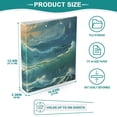 thumbnail image 4 of Ocean Blue 3 Ring Binders 1.5 inch Hardcover File Folders with Interior Pockets A4 Size Organizer for School Office Hospital, 4 of 7