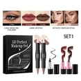 thumbnail image 1 of Fiudx Set de Maquillaje Facial Puntiagudo, Delineador de Ojos y Labios, Color Duradero, Aspecto Natural, Estuche de Belleza Portátil, Imprescindible de Maquillaje Diario, Ideal para Viajes., 1 of 2