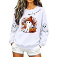 thumbnail image 6 of Sweatshirts for Women JIANLAI Spooky Season Cute Ghost Pumpkin Graphic Crewneck Sweatshirt, Fall Halloween Long Sleeve Pullover Top, Loose Casual Printed Sweatshirt, 6 of 7