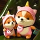 thumbnail image 3 of Adorable Squirrel Stuffed Animal Dressed in Dinosaur Costume Plushies Chipmuck with Dinosaur Outfit Cute Plush Toys for Kids, 3 of 5