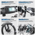 thumbnail image 5 of 26" Electric Mountain EBike Electric Bike For Adults With 36V 10Ah Battery, 500W Peak Motor Power, 3.5H Fast Charing 7 Speed Gears, 19 MPH, Adults' Ebike For Daily Commute, Cycling Exercise Trip, 5 of 7