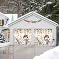 thumbnail image 4 of Fsddascl 7 x 16 Ft Christmas Garage Door Cover, Christmas Snowman Large Garage Door Banner, Xmas Elk Tree Snowflake Botanical Rustic Hanging Garage Mural Background for Indoor Outdoor Party Supplies, 4 of 9