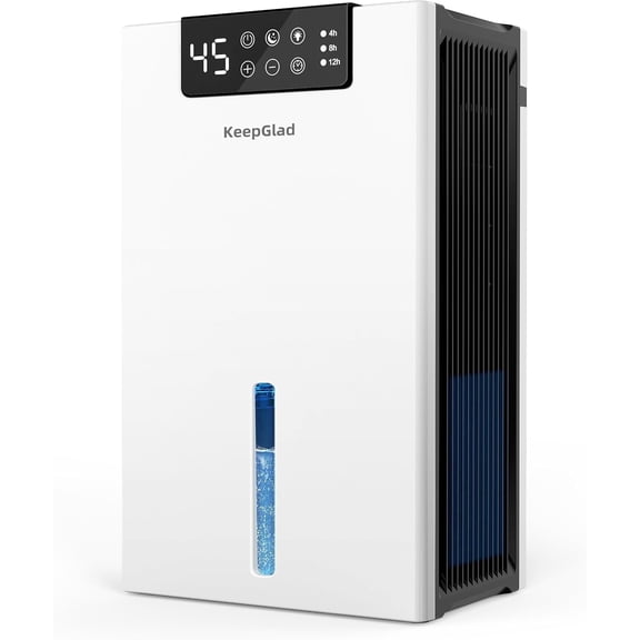 KeepGlad RX02 98 oz Portable Dehumidifier for Home, 1000 sq ft, White