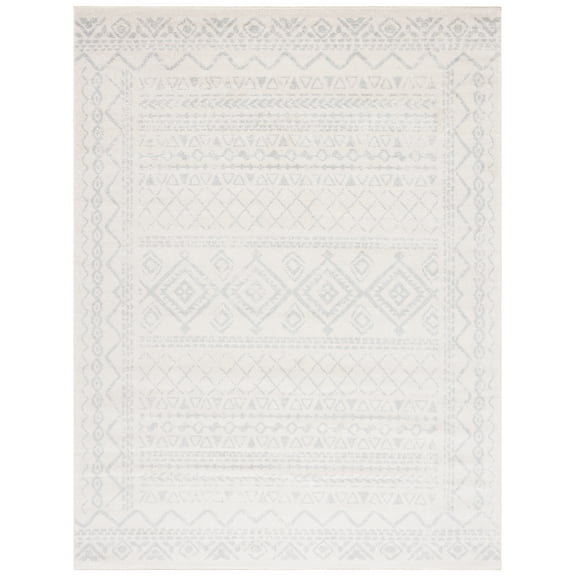 SAFAVIEH Tulum Ronald Oriental Area Rug, Ivory/Light Grey, 8' x 10'