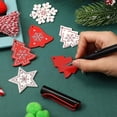 thumbnail image 3 of Adornos de madera JanHm 60 piezas Navidad 4 estilos, 3 of 5
