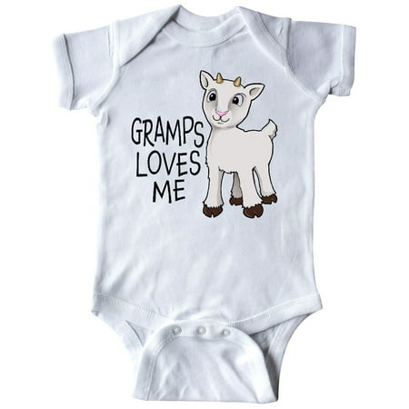 

Inktastic Gramps Loves Me- cute goat Gift Baby Boy or Baby Girl Bodysuit