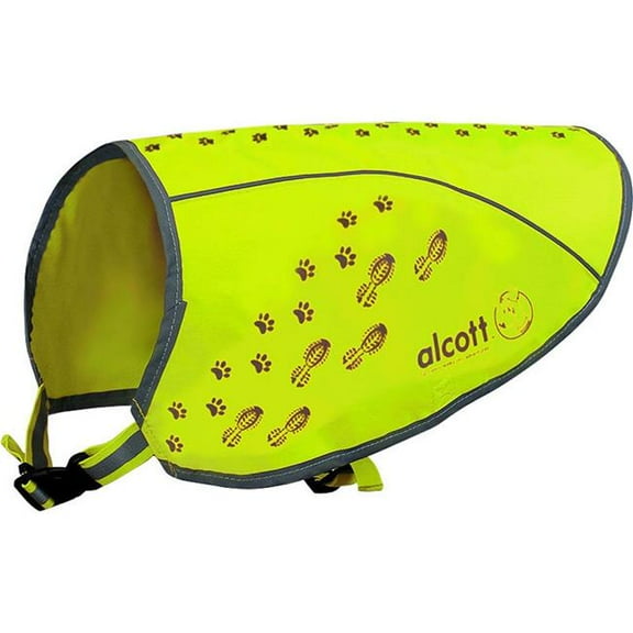 Alcott APL ES SM DV Visibility Dog Vest - Yellow - Small - Case of 48