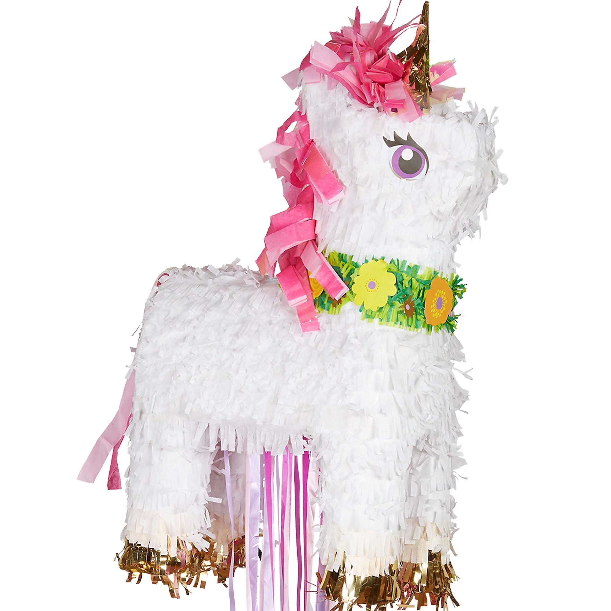 party-city-sparkling-unicorn-pull-string-pinata-20-x-10-walmart