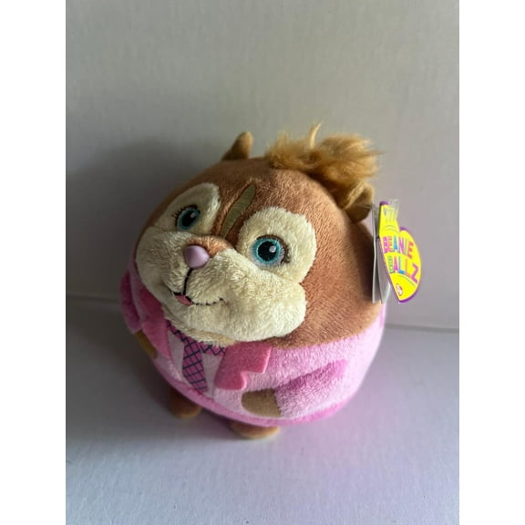 Ty Beanie Ballz BRITTANY Alvin & the Chipmunks 5" Plush Toy New (BONUS 1 FUN CHOPS & 1 ZIPPER BRACELET)