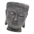 thumbnail image 5 of Decorative Flower Pot Buddha Head Planter Sculpture Resin Material with Drainage Hole for Garden Balcony Office, 5 of 8