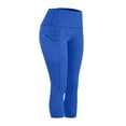 thumbnail image 7 of yillto Women Capris Leggings with Pockets for Women Breathable High Waisted Yoga Workout Capri Legging, 7 of 7