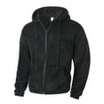 thumbnail image 6 of USNSM Hoodies for Men Full Zip Up Fleece Warm Thick Long Sleeved Jackets Sweatshirt Heavyweight Sherpa Lined Coat Black L, 6 of 9
