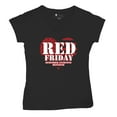 thumbnail image 5 of RED Friday Remember Everyone Deployed Women's V-Neck T-shirt Until They All Come Home Military US Flag American Patriot Tee, 5 of 7