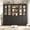 Black-ABB-3PCS, variant on IDEALSOUL 3PCS 71" Tall Bookcase with Doors, Black Combination Bookcase with Charging Station and LED Light, Freestanding Display Cabinet with Large Storage Space for Living Room, Office, Bedroom
