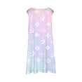 thumbnail image 5 of Afdoent Robes pour Filles Mode Printemps Été Mignon Imprimé Col Rond Sans Manches Robe Décontractée 7-8, 5 of 5