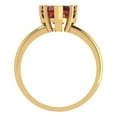 thumbnail image 4 of 2 ctw Solitaire Anniversary Ring for Women | Heart Cut Natural Garnet | Hyperallergenic Solid 18K Yellow Gold, 4 of 5